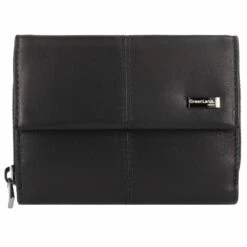 Black Nappa Cartera Protección RFID Piel 13 Cm