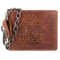 Cartera Vintage Cafe Racer Piel RFID 12 Cm