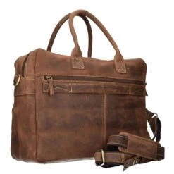 Maletín Vintage De Cuero Con Compartimento Para El Portátil De 40 Cm -Bolsa De Viaje 6a1fd225b687a1acbdd5317a84d89797 3