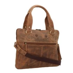 Maletín Vintage De Cuero 37 Cm Compartimento Para Portátil -Bolsa De Viaje 8360af31f2a67d9169209b53af40b339 3