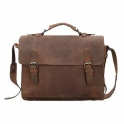 Maletín Antiguo Piel 38 Cm