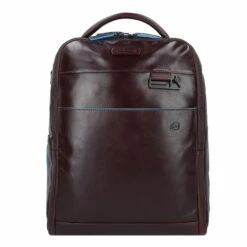 Piquadro Blue Square Revamp Mochila Piel Compartimento Para El Portátil