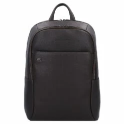 Piquadro Black Square Mochila Piel 44 Cm Compartimento Para Portatíl