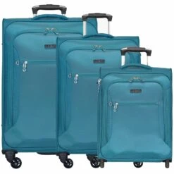 Juego De Maletas Travel Line 6400 De 2-4 Rodillos 3pcs.