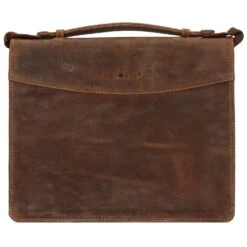 Carpeta De Anillas Vintage De Cuero 34 Cm