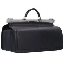 Maletín Negro De Napa Para Médico Con Compartimento Para Portátil De 40 Cm -Bolsa De Viaje f1cee18385ce23f0138cd464a63f39e6 3